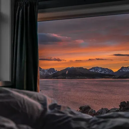 Alpesi faház Lofoten Seazens Panorama Leknes