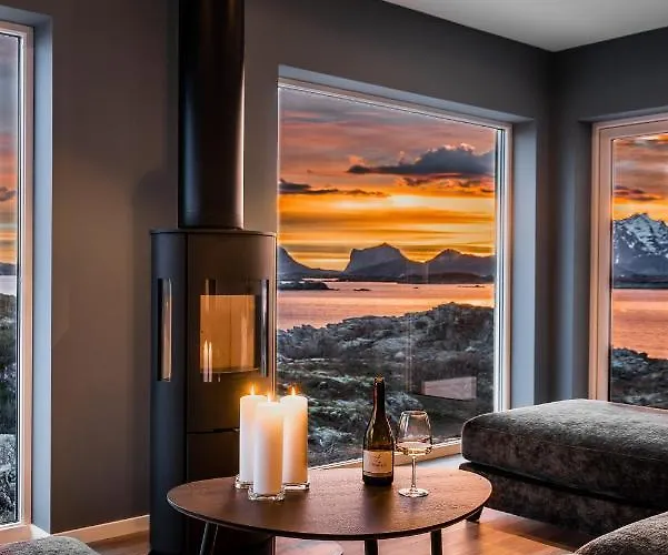 Alpehytte Lofoten Seazens Panorama Leknes